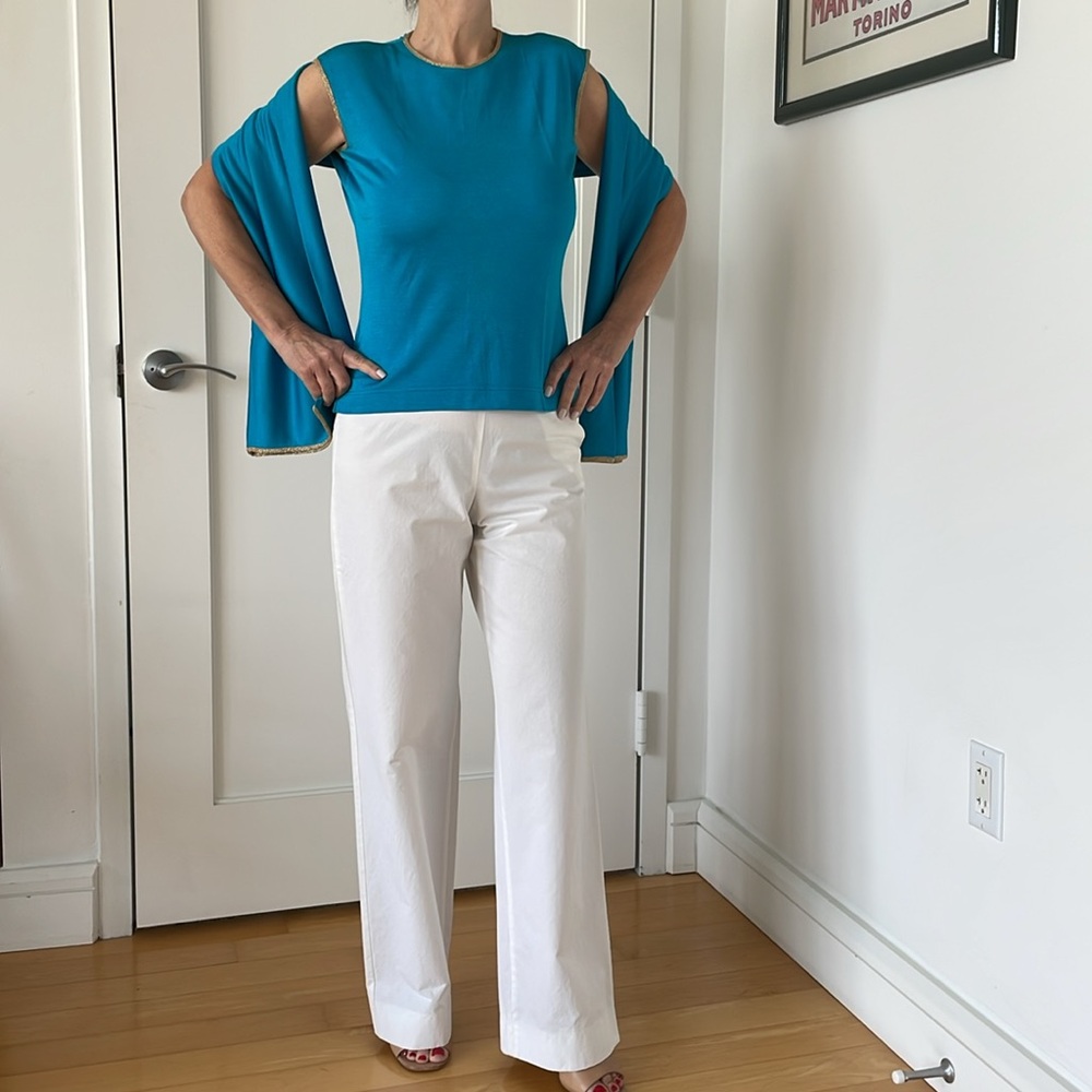 Gianfranco Ferre vintage Italian top with scarf